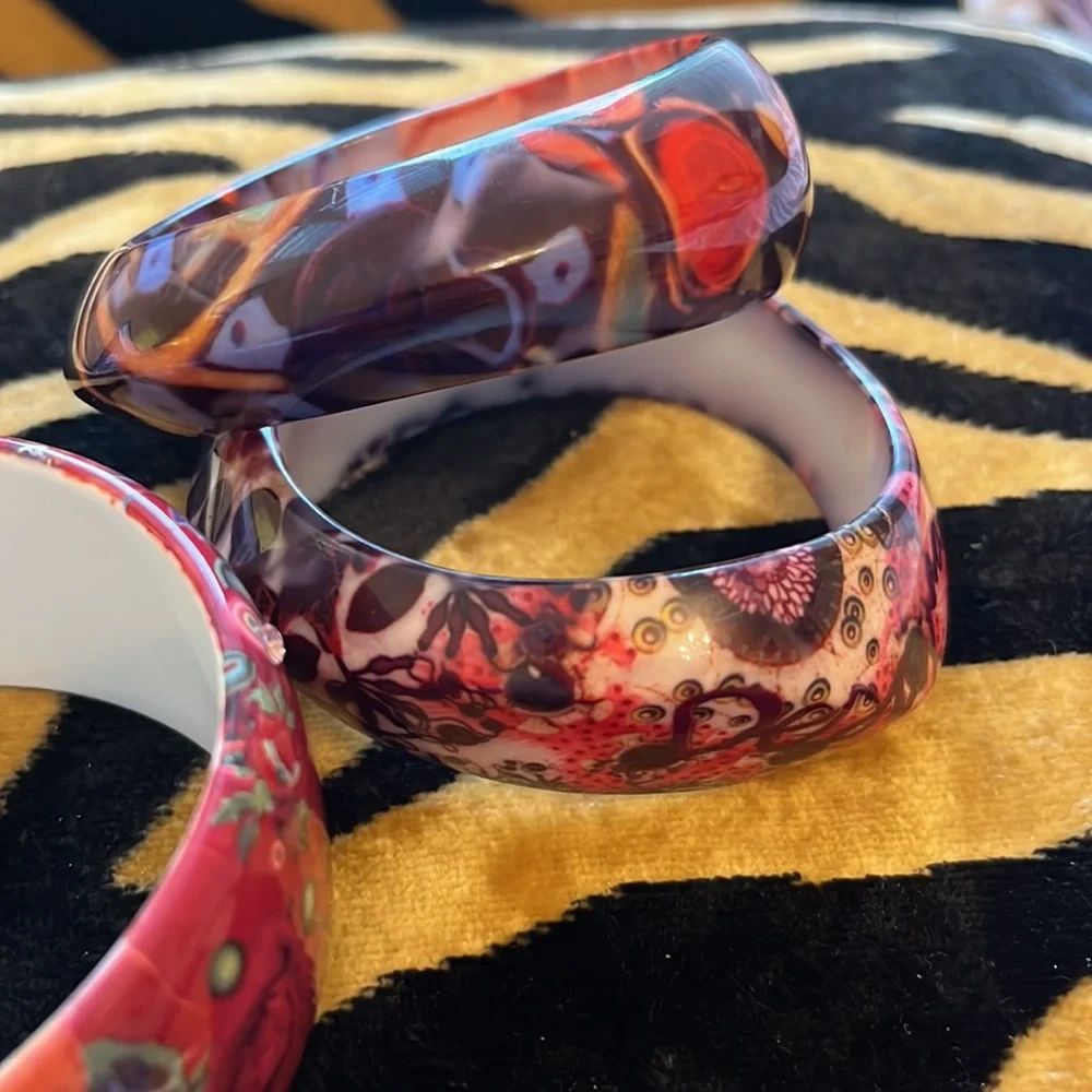 Desigual 3 Bracelets Designer Made in Spain Bangles Stunning